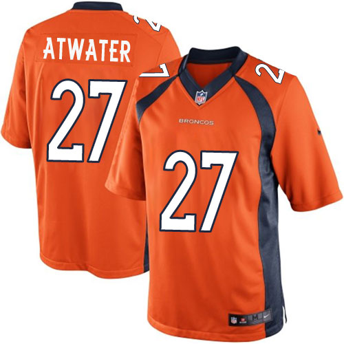 Youth Limited Steve Atwater Nike Jersey Orange Home - #27 NFL Denver Broncos